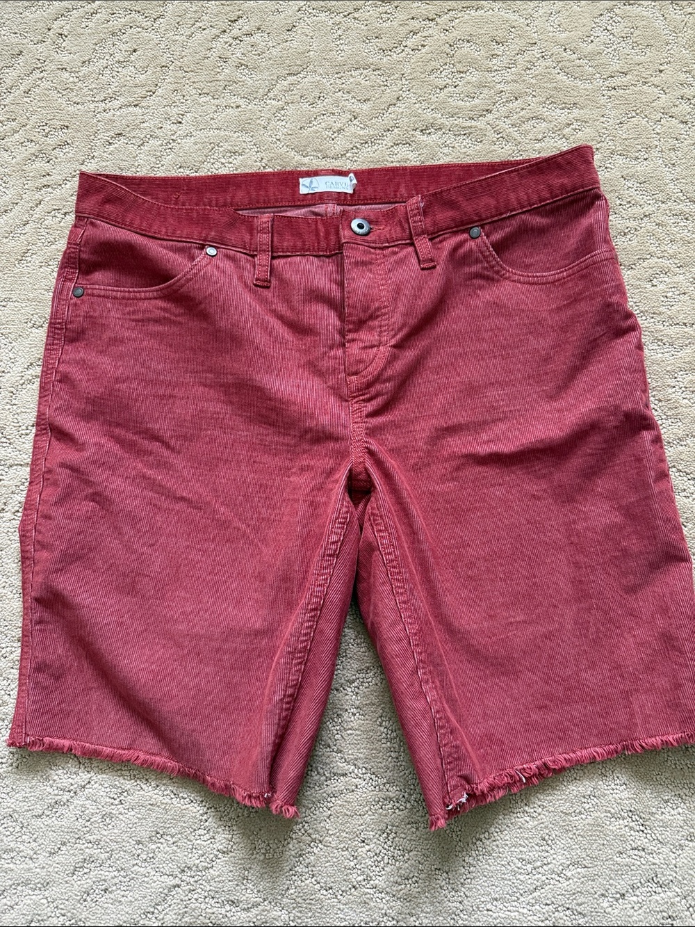 Carve Designs Rust 10” Oahu Cord Shorts